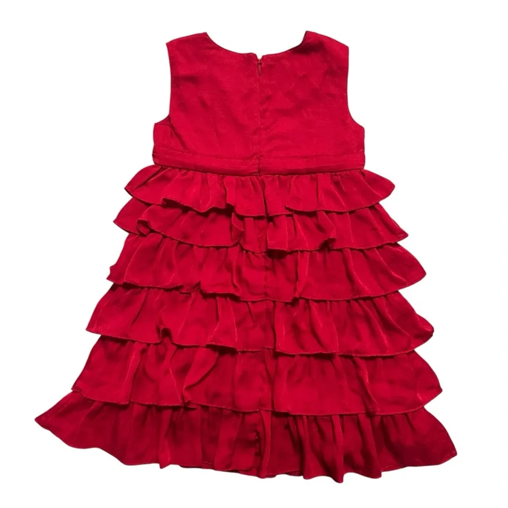 Old Navy 5T Red Tiered Ruffles Special Occasion Holiday Dress